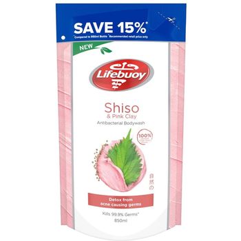 Lifebuoy Shiso Pink Clay Body Wash Refill 850ml