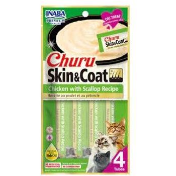 Inaba Churu Skin & Coat Chicken and Scallops Recipe 56g