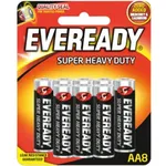 Eveready Super Heavy Duty Aa Bateries 8 Pieces