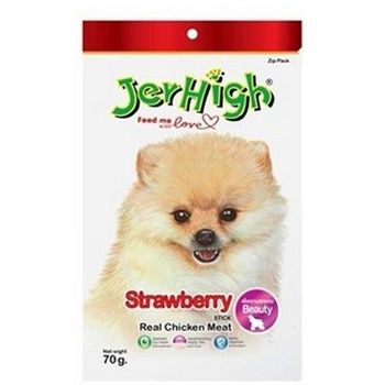 JerHigh Real Chicken Meat Strawberry Stick 70g
