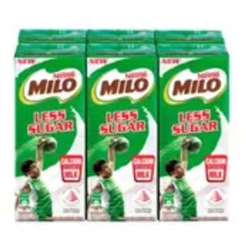 Nestle Milo Activ Go Less Sugar UHT 6pcs 200ml