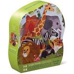 Crocodile Creek Jungle Friends 36 Piece Jigsaw Floor Puzzle With Heavy-duty Box For Storage Large 20 Inches X 27 Inches