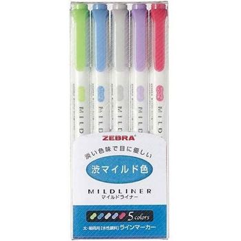 Zebra Mild Liner Cool Mild 5 Color Set 42.5g