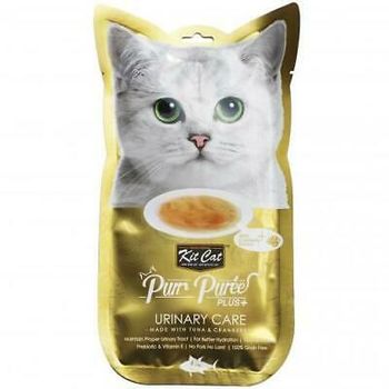 Kit Cat Purr Puree Plus+ Tuna And Cranberry Urinary Care Cat Treats 60g