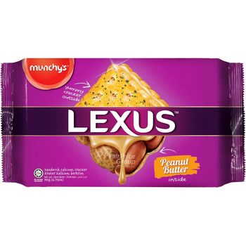 Munchy's Lexus Sandwich Calcium Crackers Peanut Butter 190g