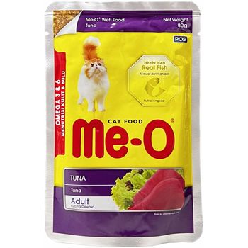 Me-O Pouch Adult Tuna in Jelly 80g
