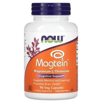 Now (Foods) - Cognitive Support, Magtein (90 veggie capsules)