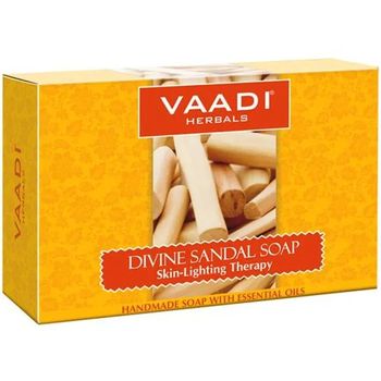 Vaadi Herbals Divine Sandal Soap With Saffron And Turmeric 75g