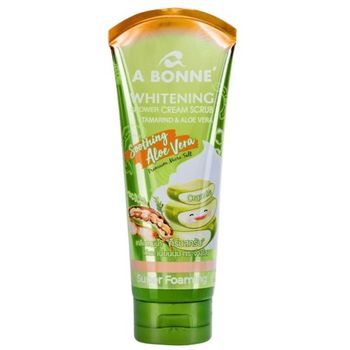 A Bonne Whitening Shower Cream Scrub With Aloe Vera And Tamarind 350g