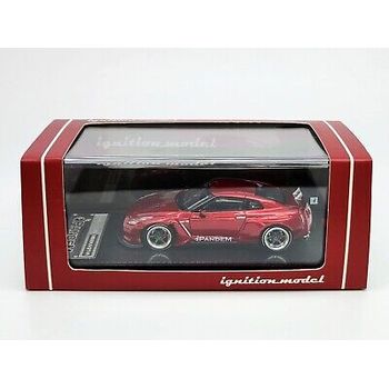 Ignition Model Pandem R35 GT-R Red Metallic Diecast Car Toys 1/64
