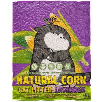 Angel Natural Corn Cat Litter 6L - Lavender