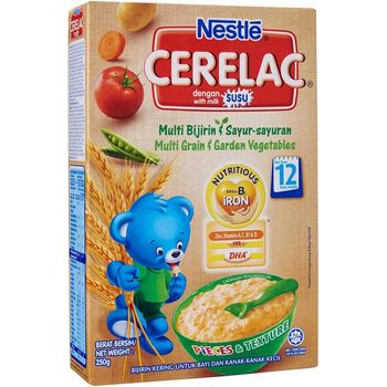 Nestle Cerelac Multi Grain And Garden Vegetables 250g