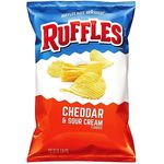Ruffles Cheddar And Sour Cream Potato Chips 184.2g