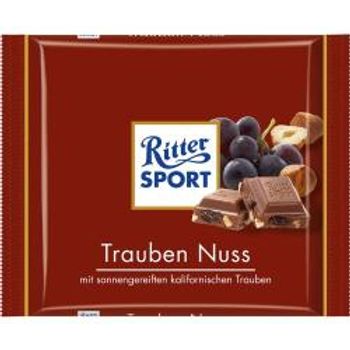Ritter Sport Trauben Nuss Grape Nut 3 Bars Each 100g Fresh From Germany