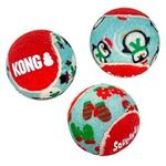 Kong Holiday Dog Squeakair Balls Blue 100g