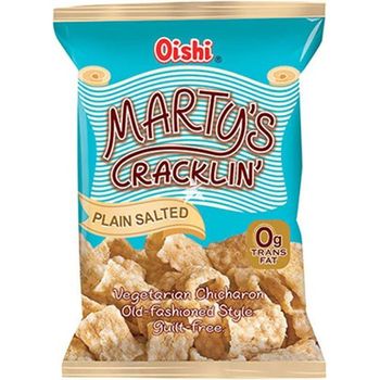 Oishi Martys Cracklin Plain Salted 90g