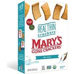 Mary's Gone Crackers Real Thin Crackers Made With Real Organic Whole Ingredients Gluten Sea Salt 150g