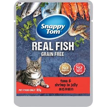 Snappy Tom Pouch with Tuna And Shrimp in Jelly 85g