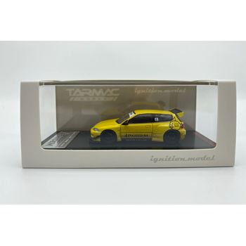 Tarmac Works Ignition Model 2019 Pandem Yellow Honda Civic Eg6 1/64