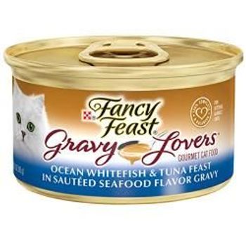 PURINA Fancy Feast Ocean Whitefish & Tuna Feast In Seafood Gravy 85g
