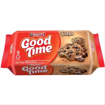 Arnott's Good Time Coffee Chocochip Cookies 72g