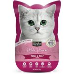 Kit Cat Petite Pouch Complete And Balanced Tuna And Beef in Aspic 70g