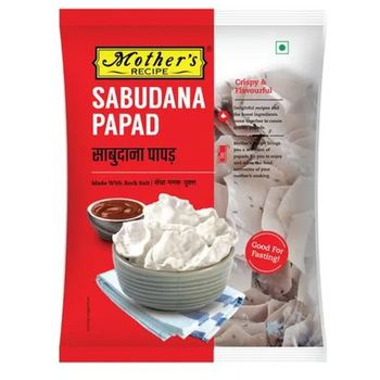 Mother's Recipe Papad Sabudana With Rock Salt 70g