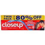 Close Up Anti Bacterial Toothpaste Red Hot 2pcs 175g