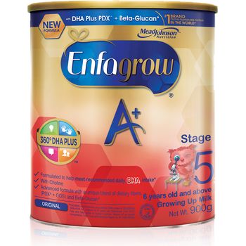 Enfagrow A plus Stage 5 Growing up Milk Formula 360DHA+ 6 years onwards 900g