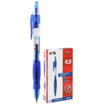 M&G Retractable Gel Pen 0.7mm Blue