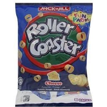Jack N Jill Roller Coaster Potato Rings 8 Packs x 18g Cheese