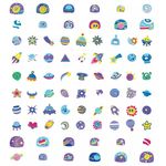 Avenir Large Nail Stickers Space