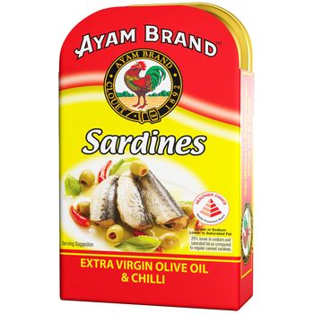 Ayam Brand Sardines Extra Virgin Olive Oil Chili 120g