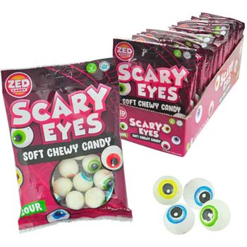 Zed Soft Chewy Candy Scary Eyes 1x90g