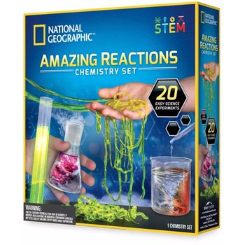 National Geographic Amazing Reactions Chemistry Set