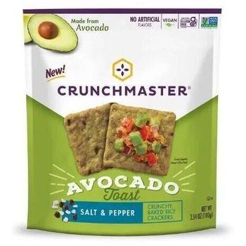 Crunchmaster Avocado Toast Salt & Pepper Crackers 100g