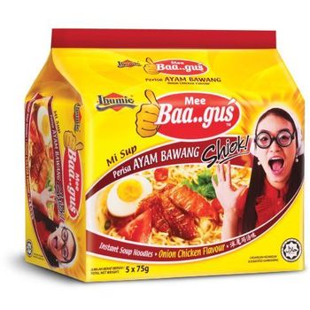 Ibumie Mee Baagus Mi Sup Ayam Bawang 5x75g