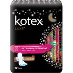 Kotex Luxe Ultrathin Overnight 32cm 12 Sachet