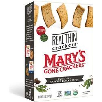 Mary's Gone Crackers Real Thin Crackers Black Pepper 205g