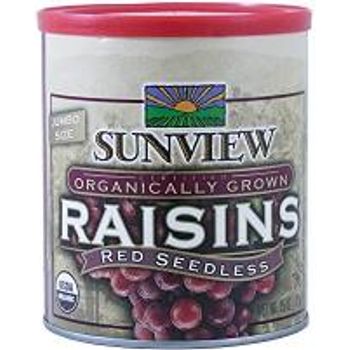 Sunview Organic Dried Raisins Red Seedless 425g