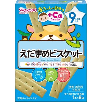 Wakodo Edamame Baby Biscuits 9 Months 34g