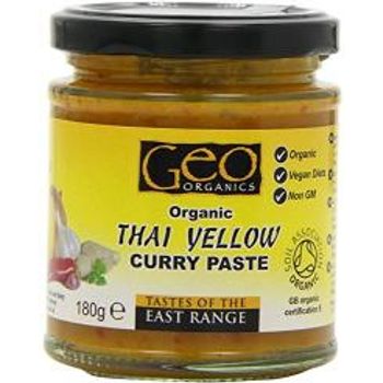 Geo Organics Thai Yellow Curry Paste no Added Sugar Vegan 190g