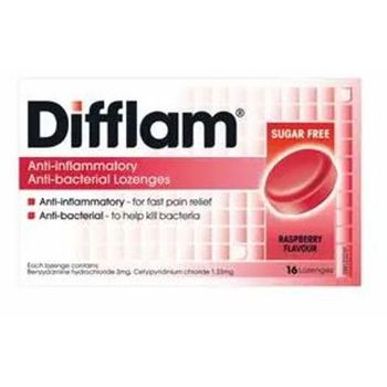 Difflam Sore Throat Lozenges Red Antibacteria 2strips X 8s