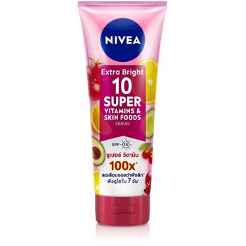 Nivea Extra Bright 10 Super Vitamins Skin Foods Serum SPF 15 180ml
