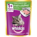 Whiskas Cat Pouch Tuna And White Fish Flavor 85g