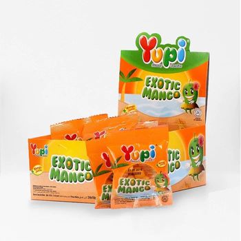 Yupi Gummy Soft Chewy Candy Exotic Mango 24pcs
