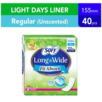 Sofy Long Wide Pantiliners Fit Absorb Unscented
