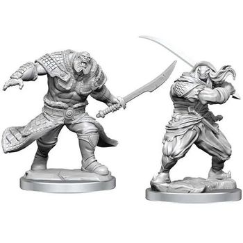 Magic The Gathering Unpainted Minis: W4 Zurgo Helmsmasher & Unyielding Krumar Wave 4