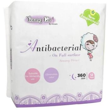 Young Girl Night Sanitary 12 Pcs Pad 36cm