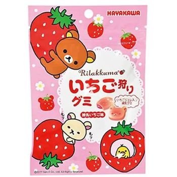 Hayakawa Rilakkuma Regional Gummy Condensed Milk Strawberry Flavour 40g